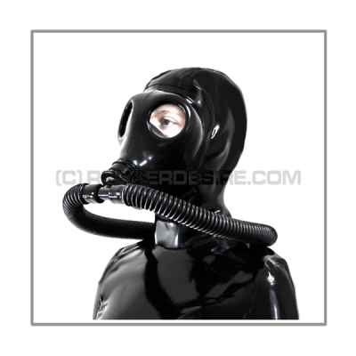 Deluxe M85 gasmask-zipperhood-system PROTECT-I with ringtube-set and rebreathing-bag
